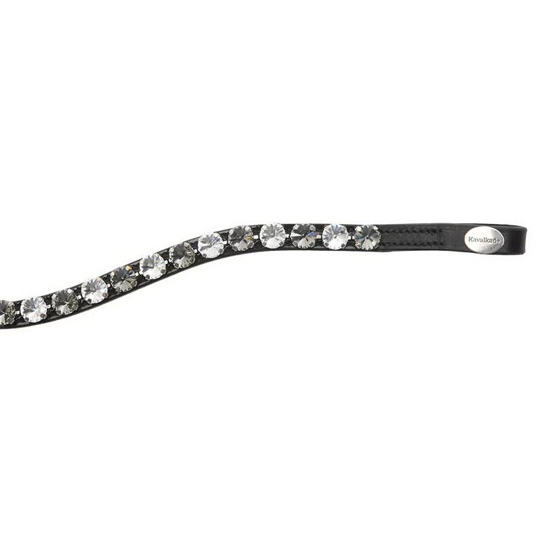 KAVALKADE Stirnband "Diamond", gebogen, schwarz/grau-weiß, V