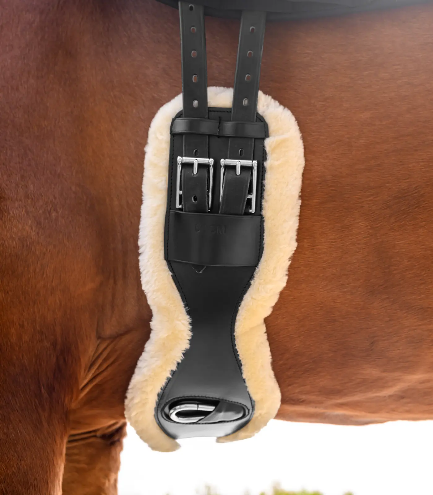 Waldhausen leather short girth with ECO Wool