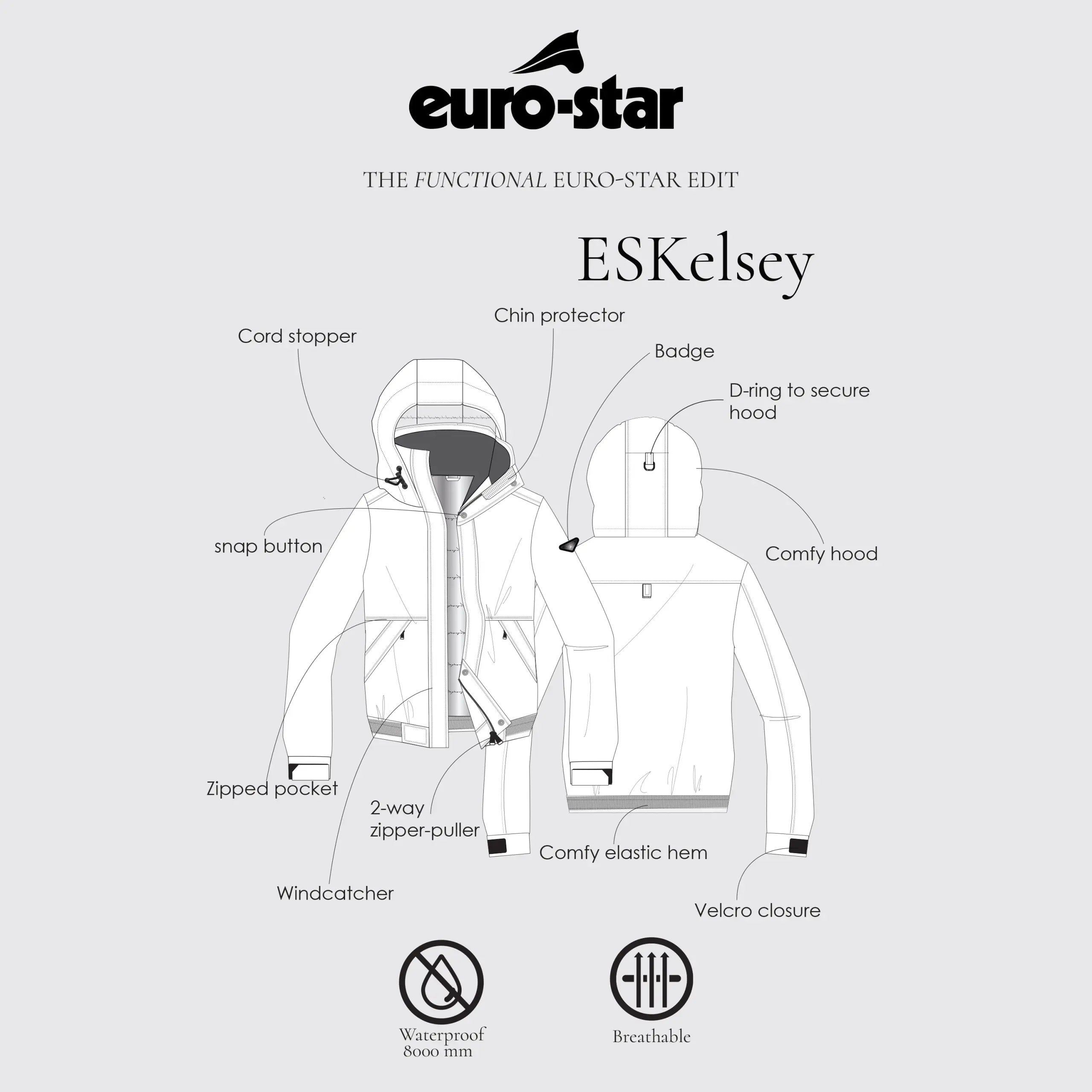 Damen Bomber Jacke ESKelsey Winter 2025