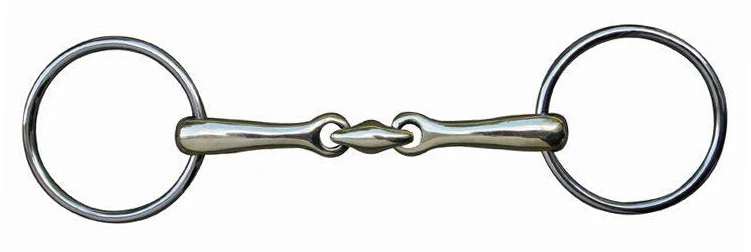 HKM Loose ring snaffle + lozenge 16mm +stainless steel