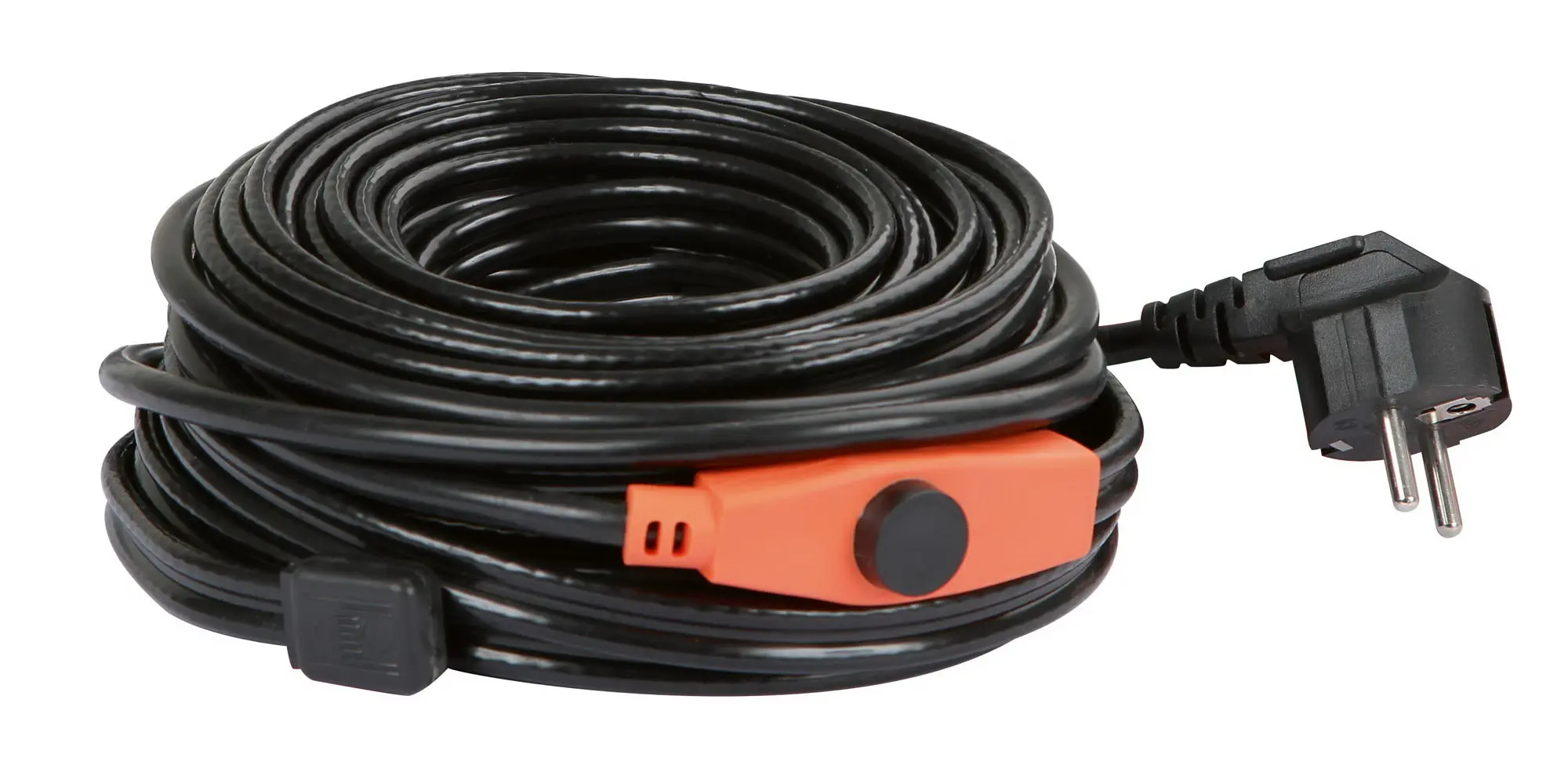 Frost-protection heating cable with thermostat, 8 m, 128 W