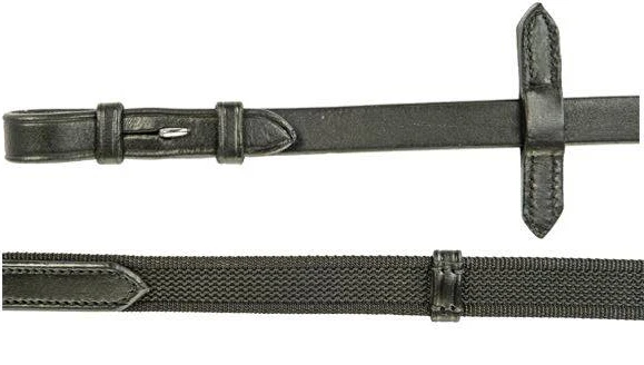 HKM Reins, interwoven with rubber