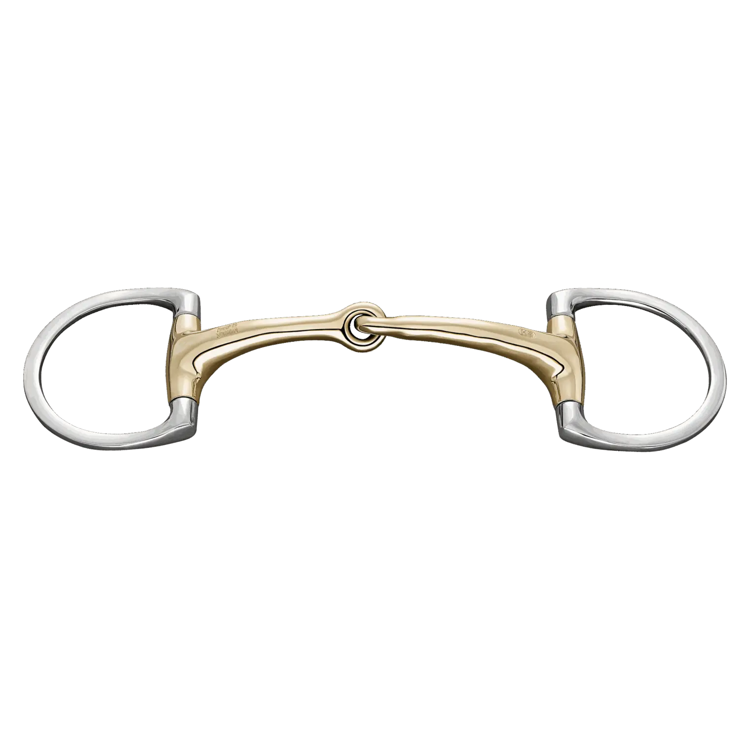 DYNAMIC RS Olivenkopfgebiss mit D-förmigem Ring 16 mm einfach gebrochen