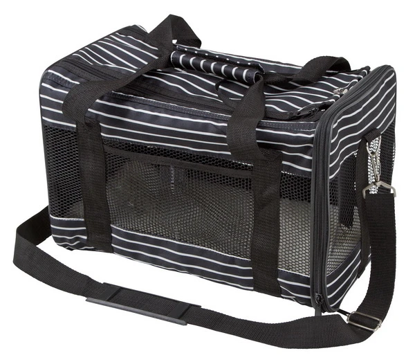Tragetasche Cuba 52x30x30 cm schwarz/weiß