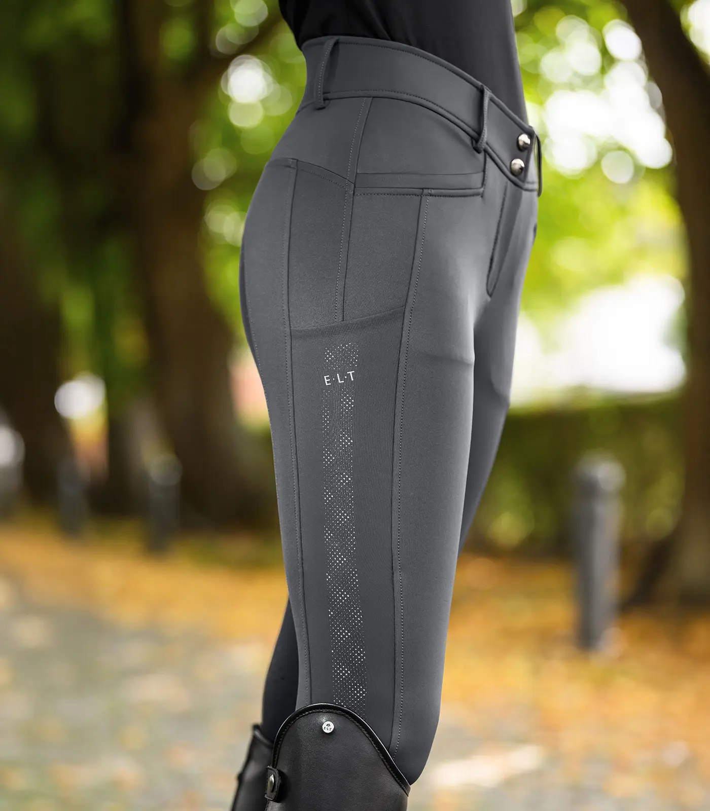Reflektierende Damen Vollbesatz-Reithose