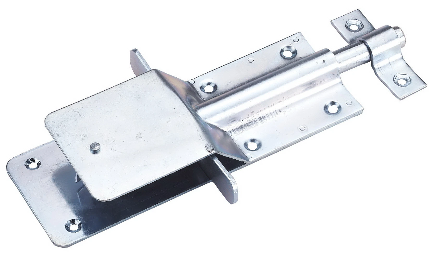 Stable gate latch, galvanized with snap lock catch