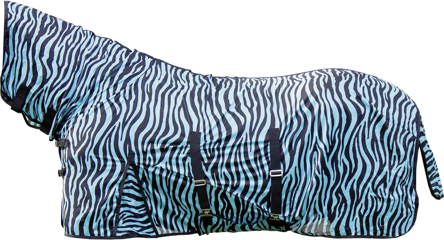 Fliegendecke mit Halsteil -ZEBRA AQUA-