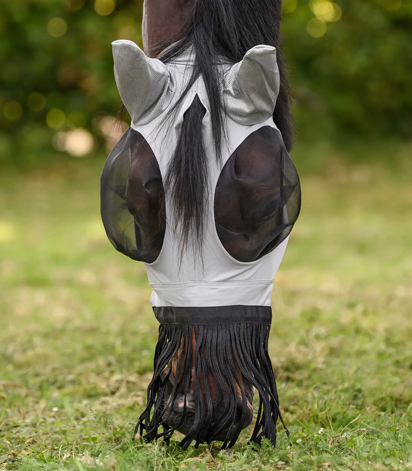 PUCK fly mask with nose fringes