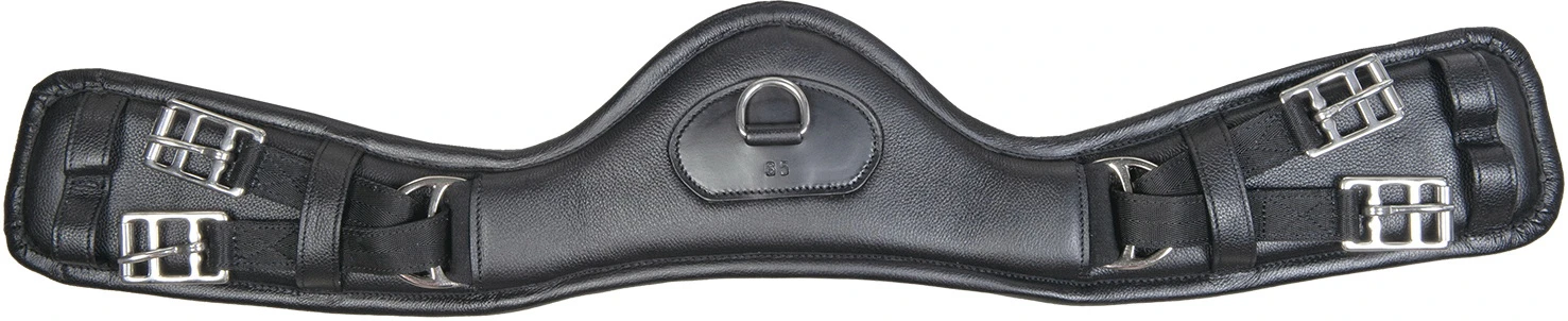 HKM Leather girth -Dressage Anatomic- Elastic