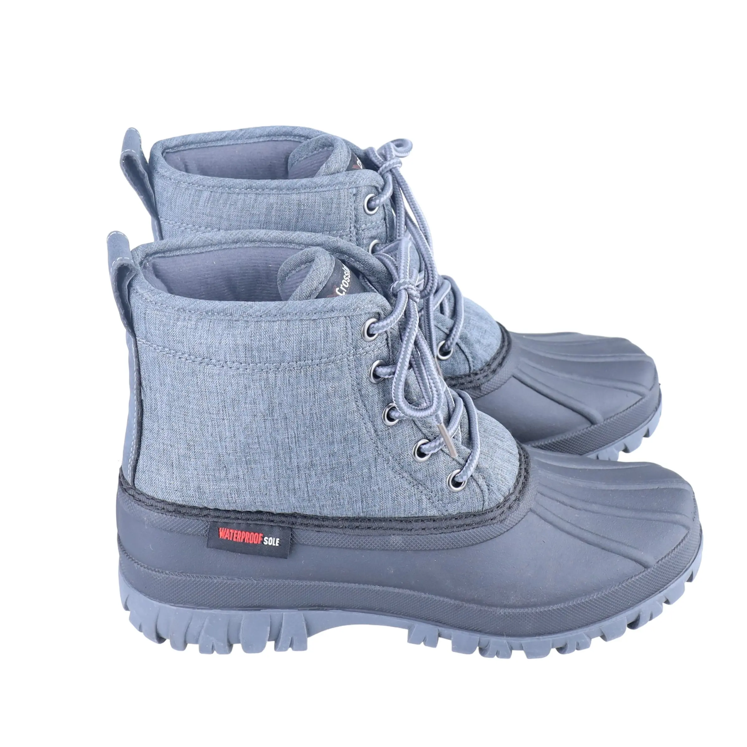 Crosslander® Stallschuh "Astana", schwarz/grau, wasserdichter Gum