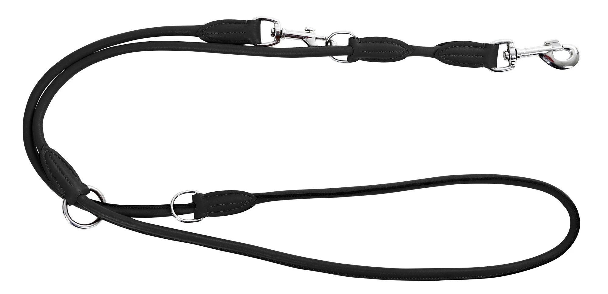 Round Leather Guide Leash Roma