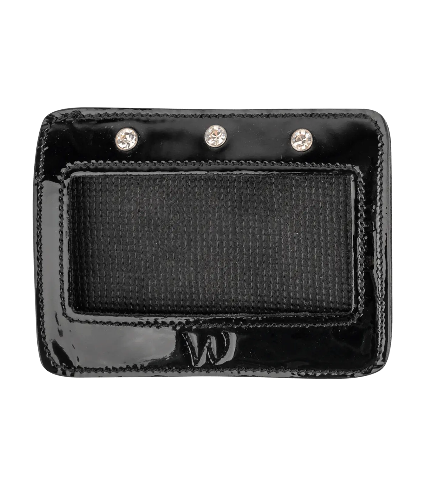 Competition numbers patent leather, rectangular