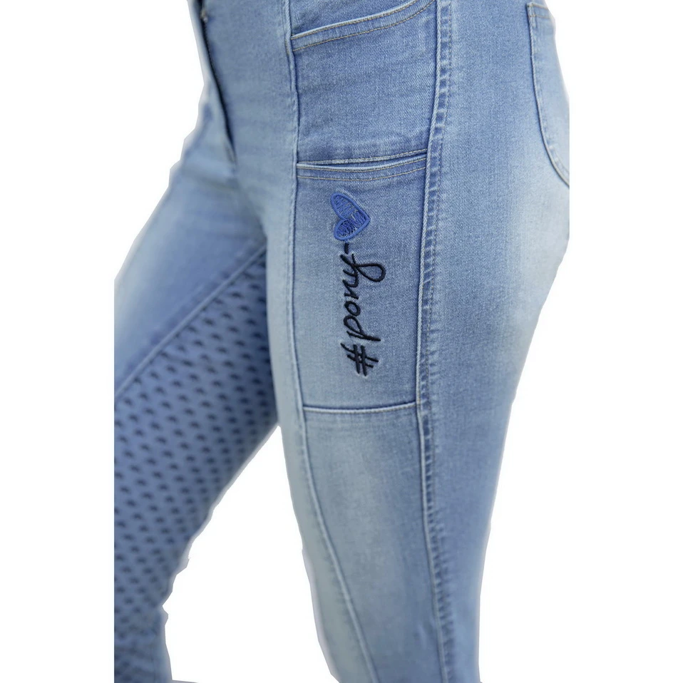 Jeansreithose "Ponylove", Top-Grip Vollbesatz