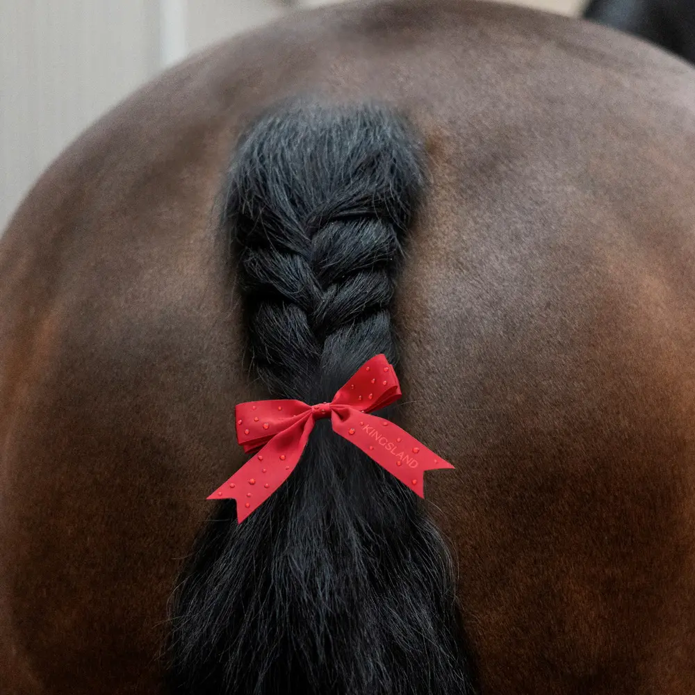 KLMonroe Rote Schleife mit Swarovski® Steinchen