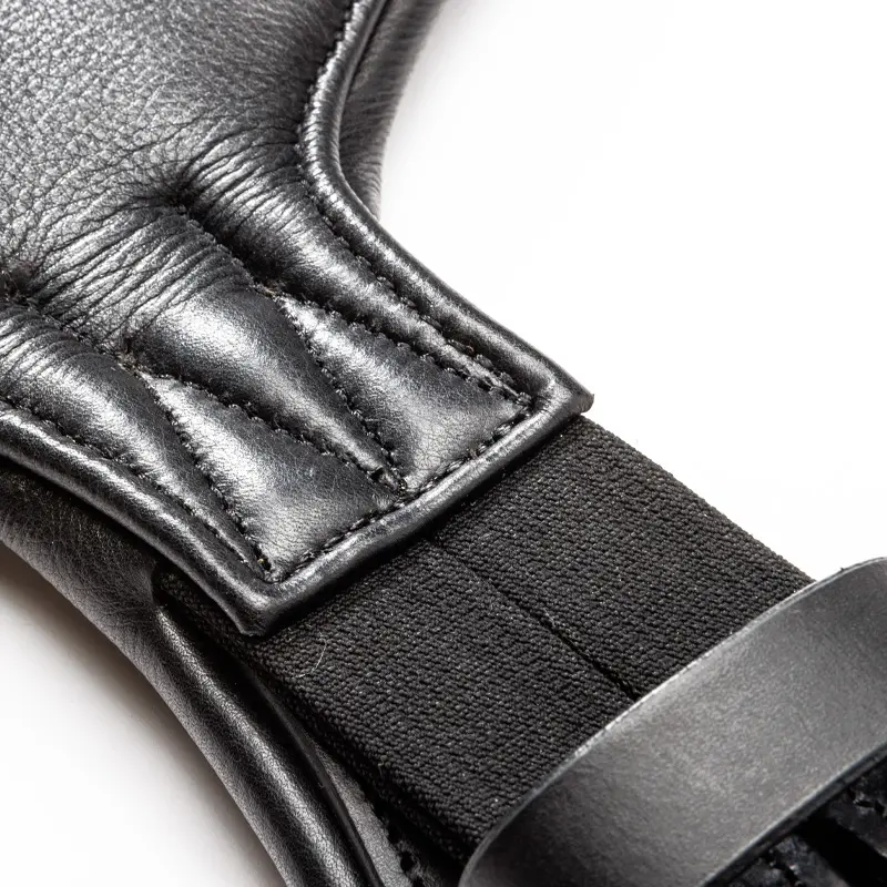 shortgirth soft leather "Casper" with elastic