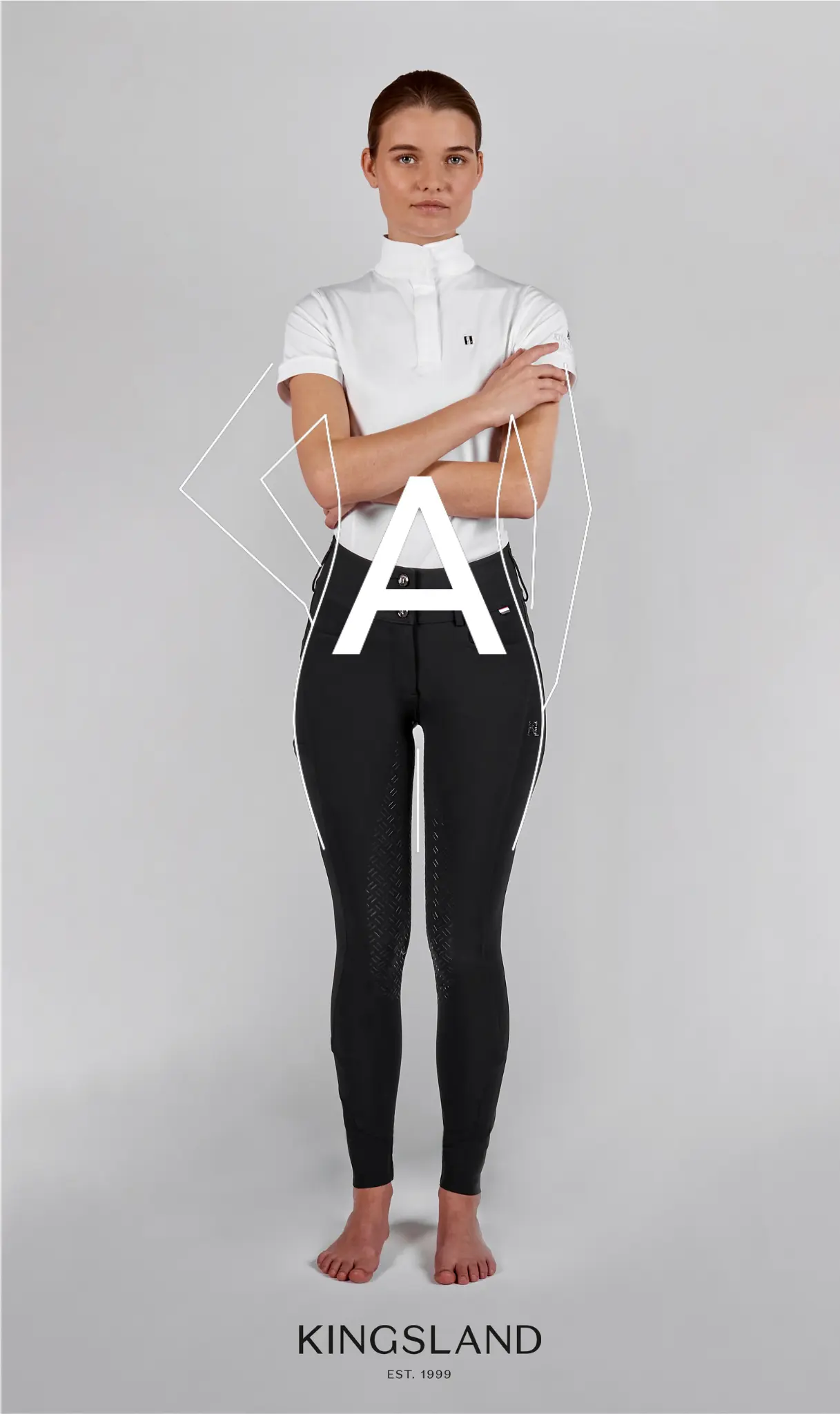 Kingsland HAX Shape A – Reithose für Dreiecksfigur mit breiteren Hüften als Schultern