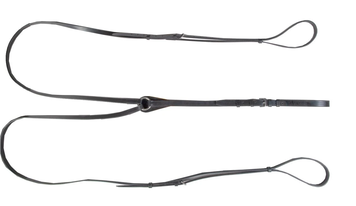 Triangle draw reins with stainless steel fittings