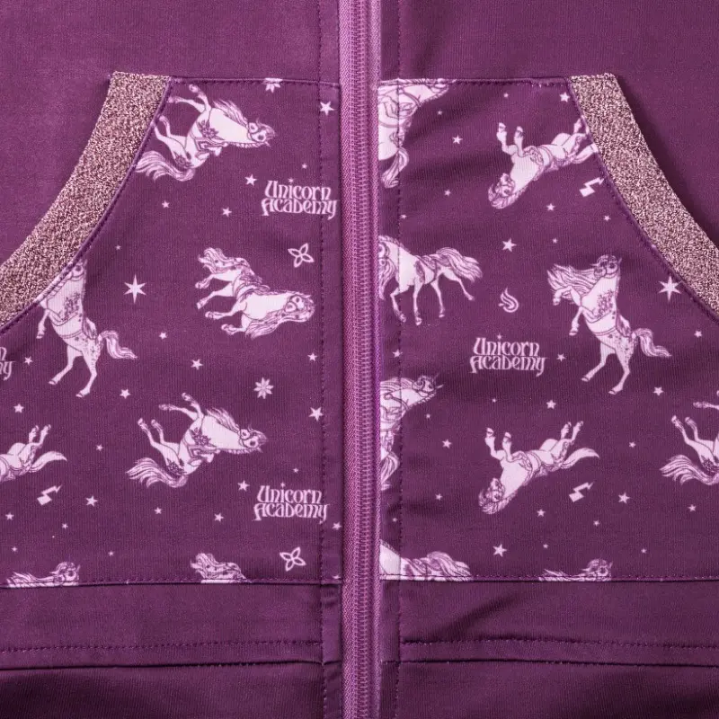Jacke "Unicorn Academy" Glitzer