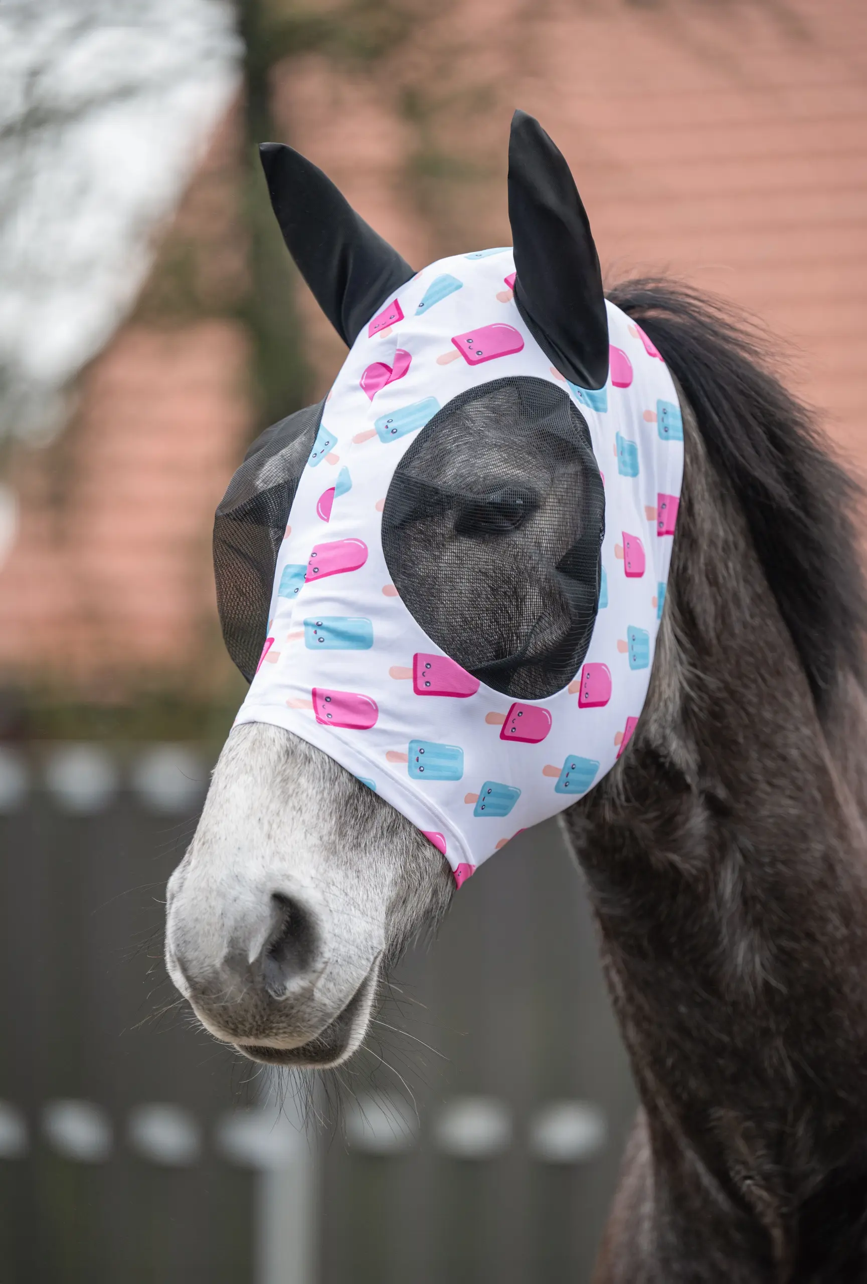 Anti-fly mask -Ice Cream-