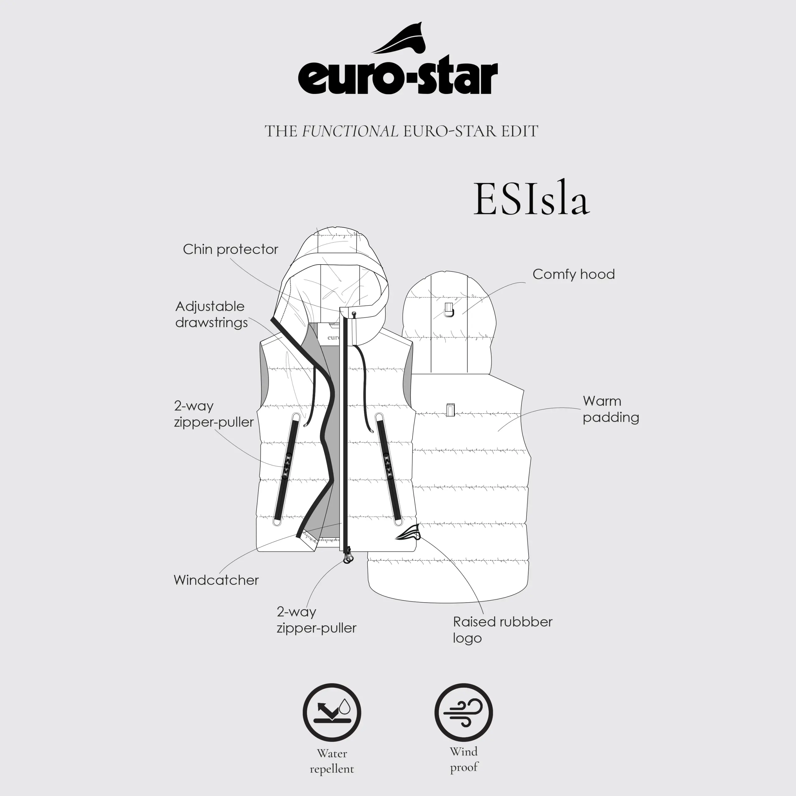 Ladies bodywarmer ESIsla winter 2025