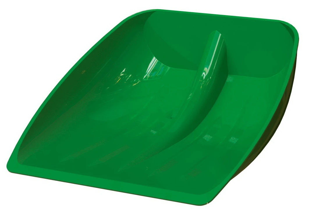 Snow- and grain shovel, plastic, without abutment edge