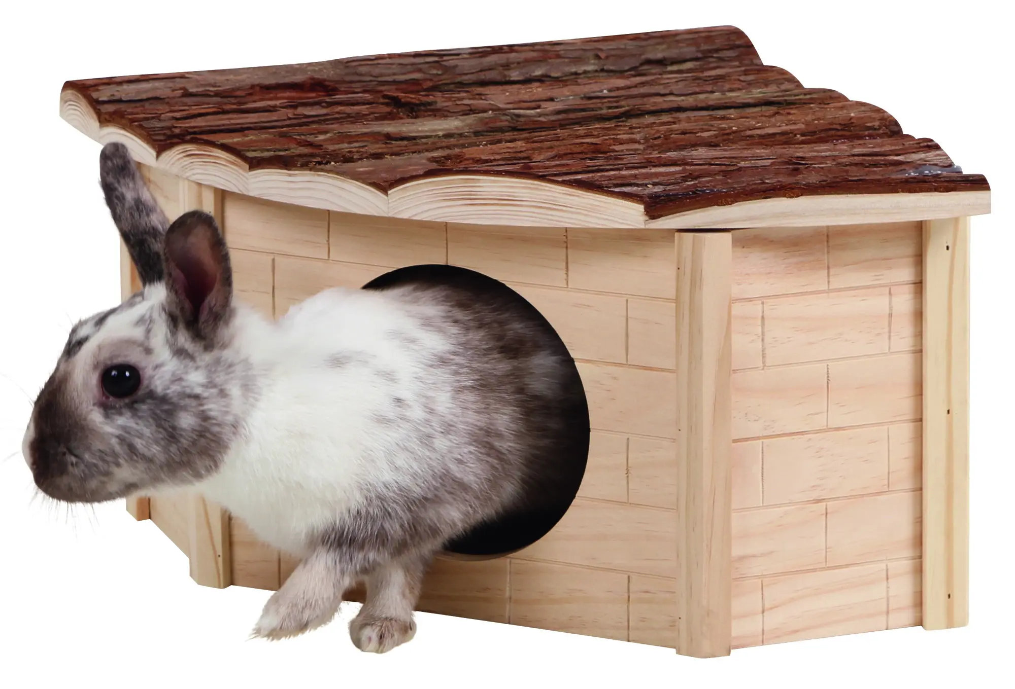 Corner House for Rodents Nature 25 x 25 x 17 cm