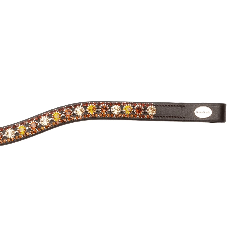 KAVALKADE Stirnband "Dazzle", V, braun, braune Steine