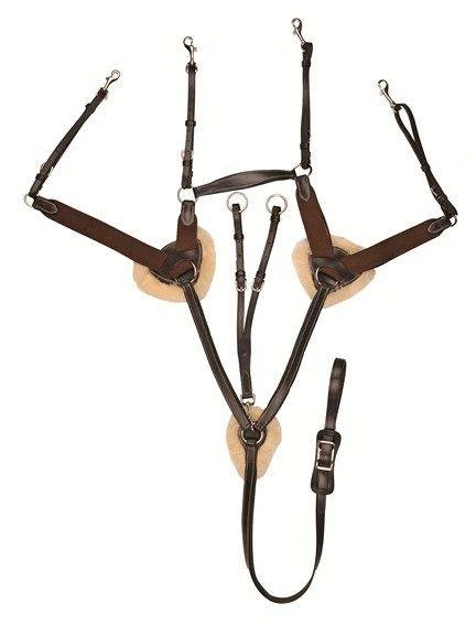 Breastplate/martingale with lambswool