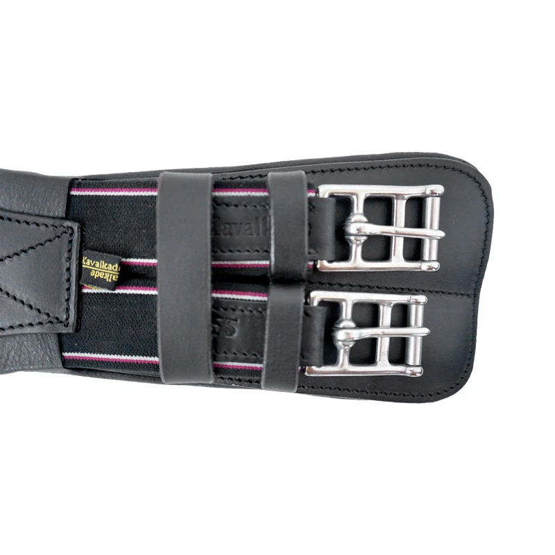KAVALKADE Oiled Leather Shortgirth "Foster Comfort", with elast