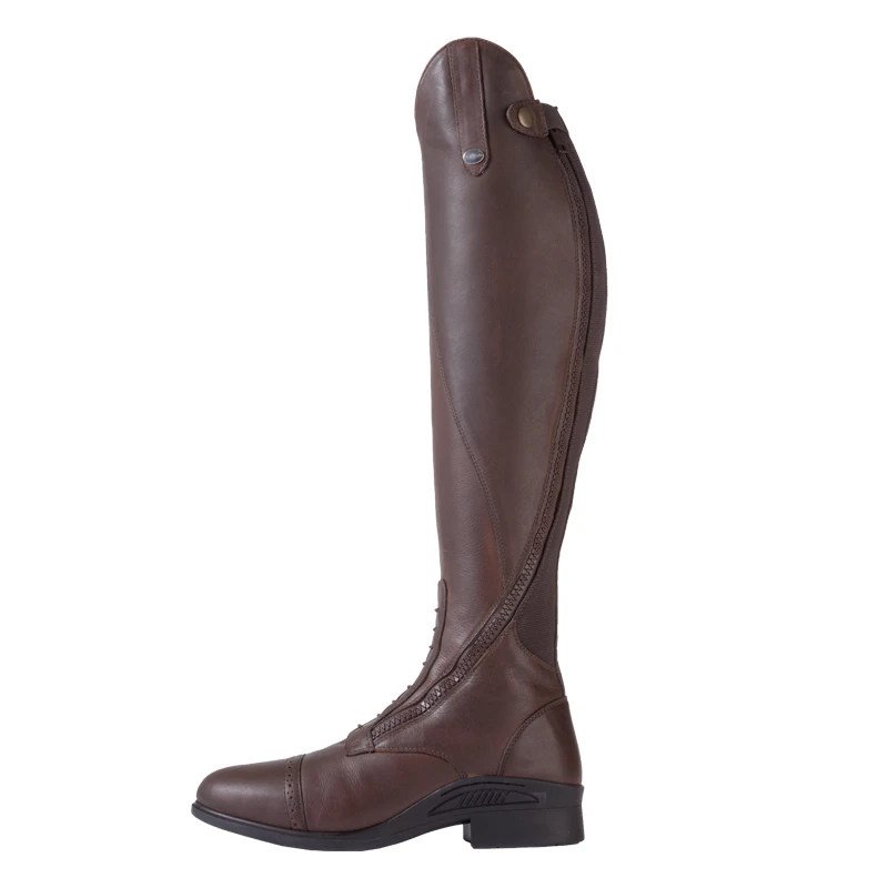 Leder Reitstiefel PROXIMO - geöltes Leder braun