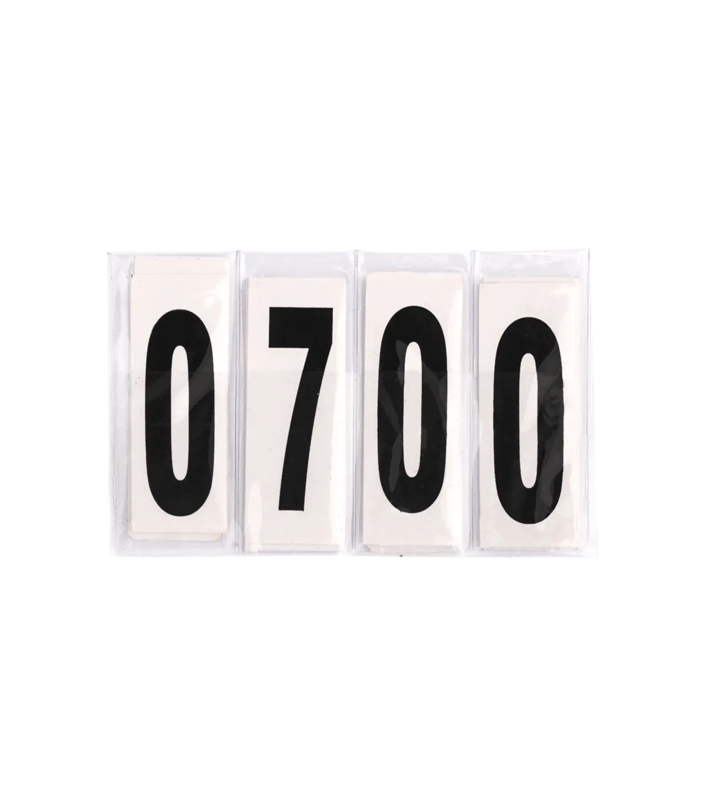 Competition numbers patent leather, rectangular