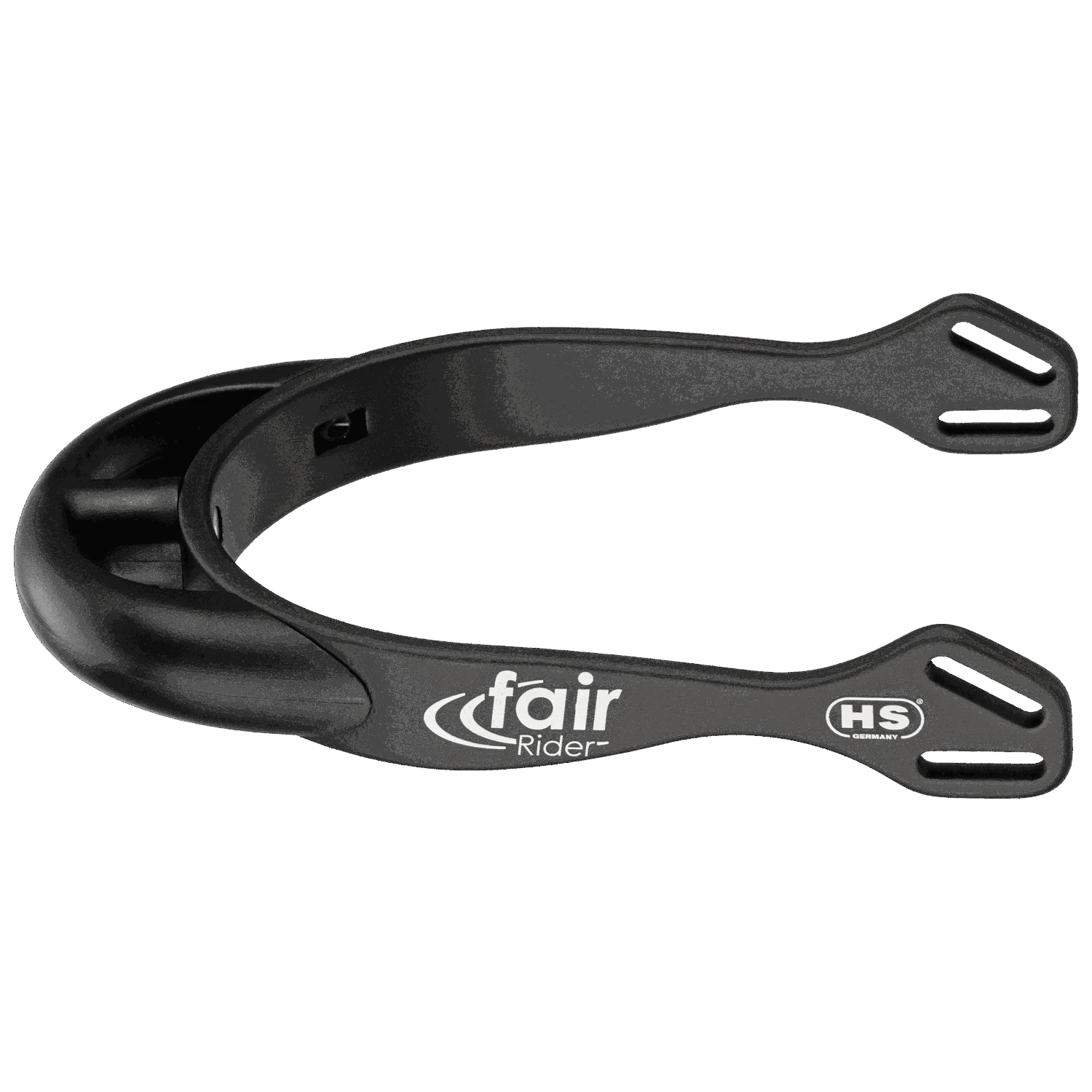 fairRider Sporen - Aluminium, Hals 20mm schwarz dick abgerundet
