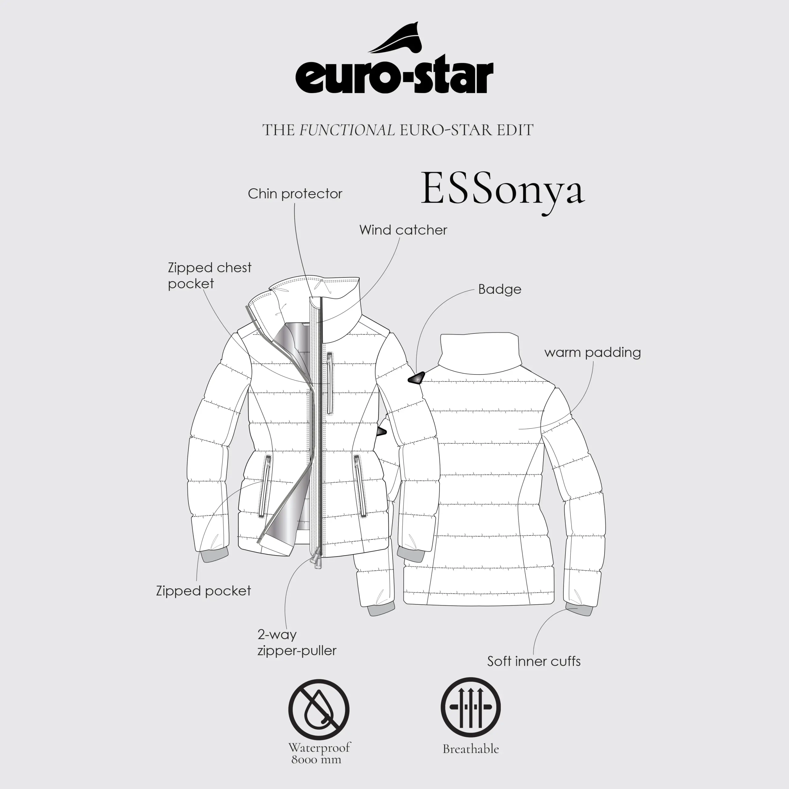 Ladies jacket ESSonya winter 2025