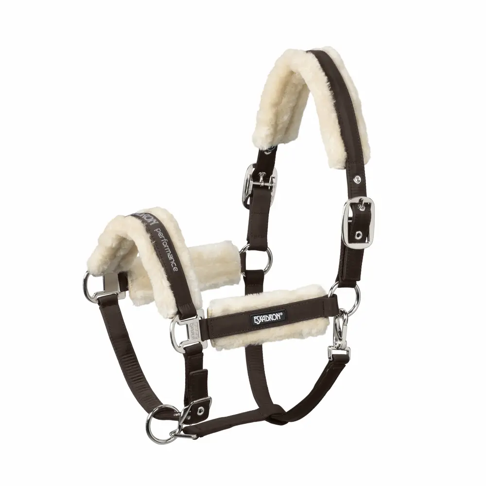headcollar FAUXFUR DOUBLE PIN CORE