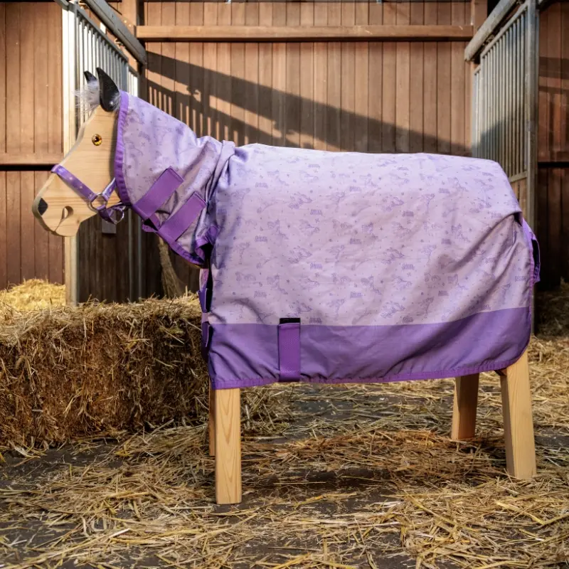 Holzpferde Decke "Unicorn Academy" wasserdicht