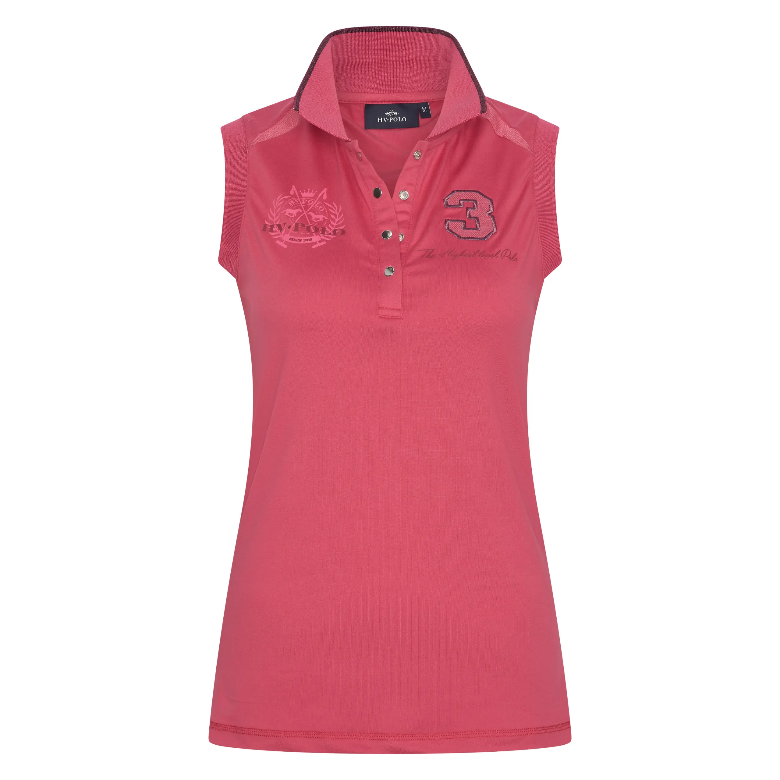 Damen Polo Shirt ärmellos HVPFavouritas Tech Luxury