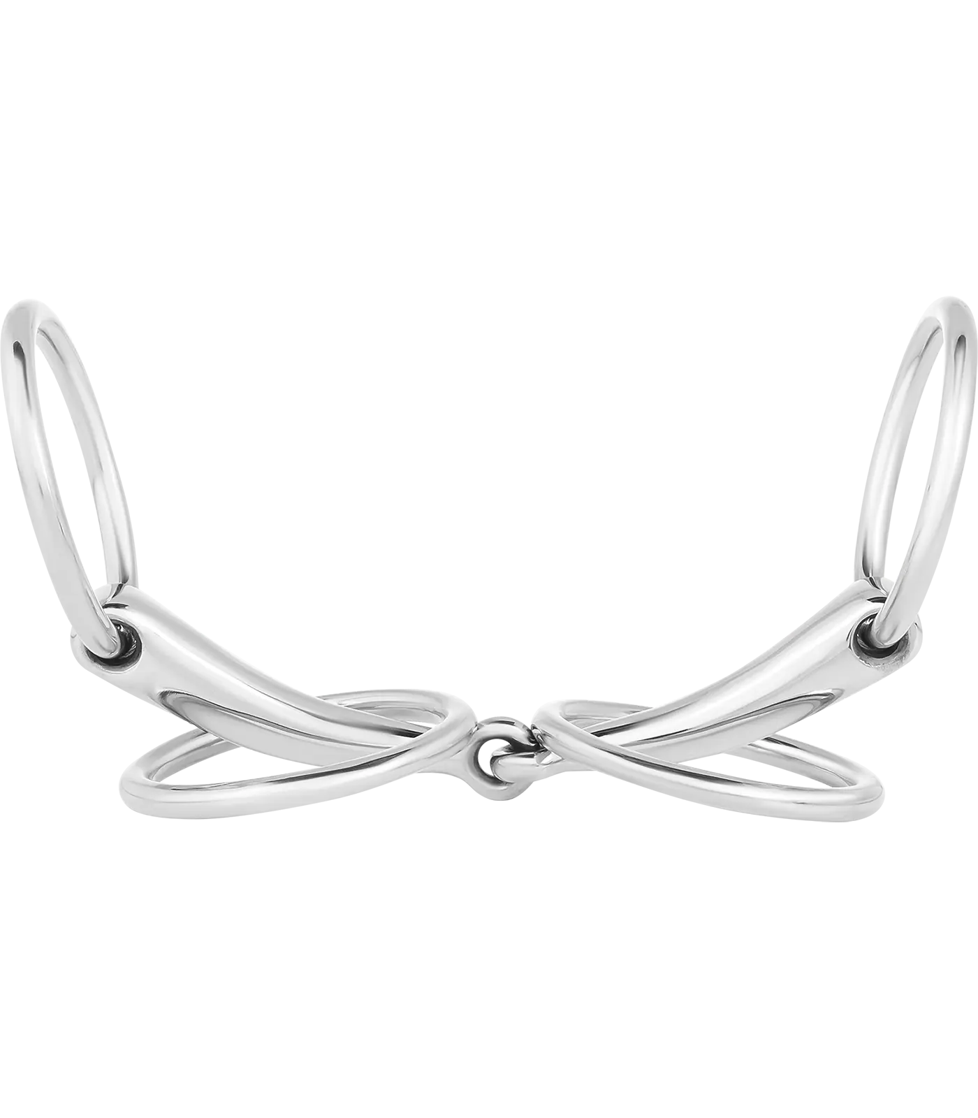 Driving bit, snaffle bit with 4 rings