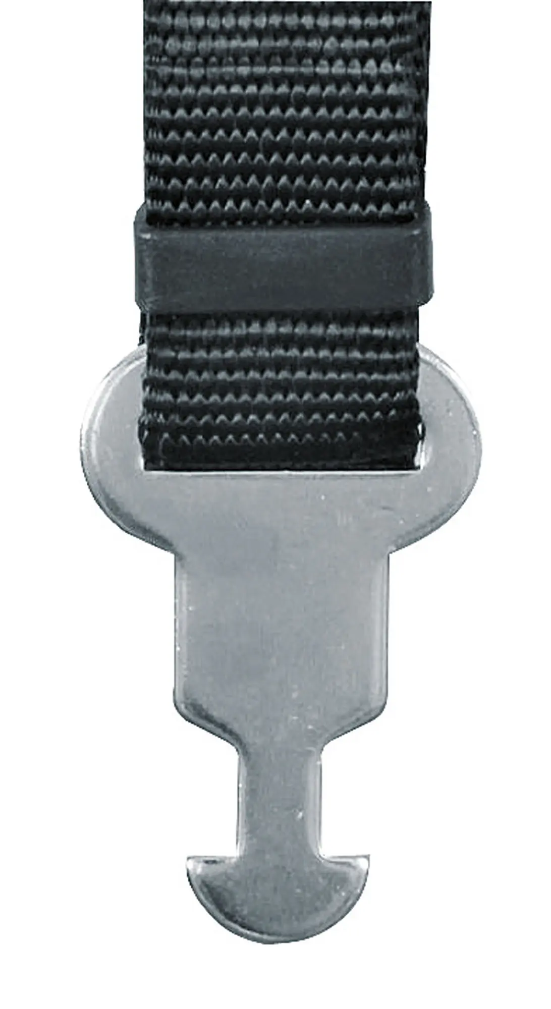 connect.piece for safety belt black, 25 mm
