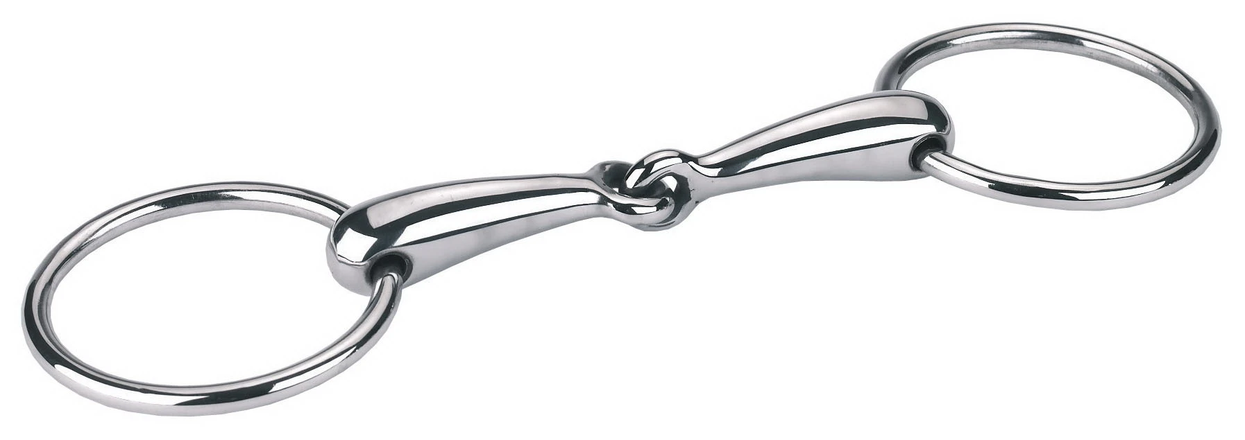 Snaffle loose ring bit 10,5 cm 18 mm, stainless, hollow