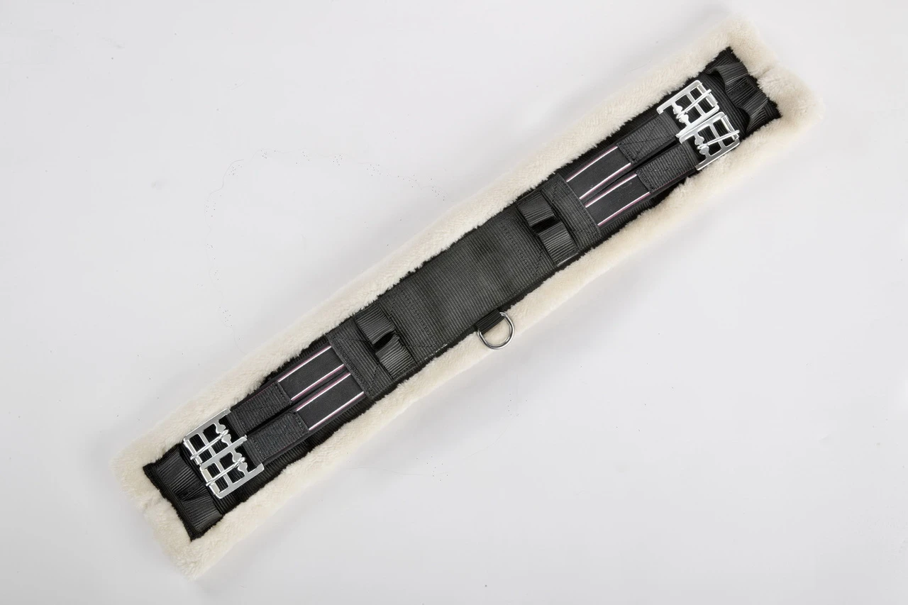 USG Nylon dressage girth with fake fur padding