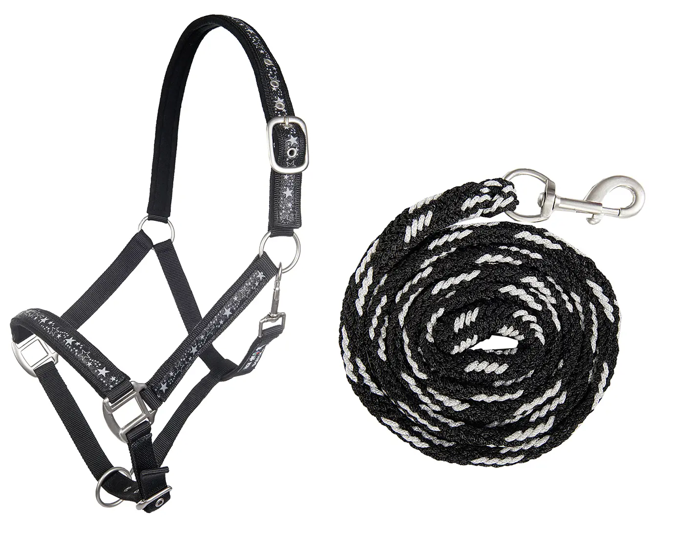 Halfter -Stars- mit Strick 180cm und Karabiner