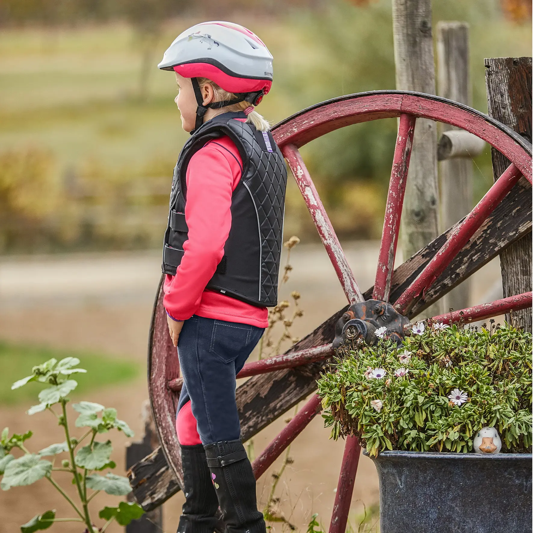 SWING P19 body protector with zip, children