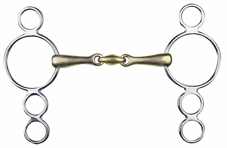 Pessoagebiss Argentan, 16 mm mit Edelstahlringen