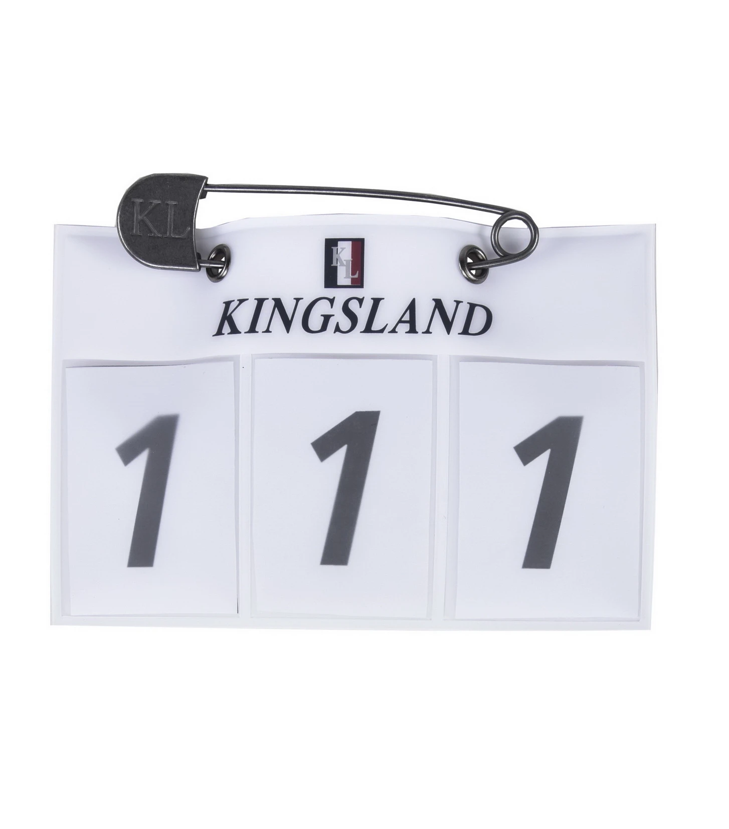 Classic 3-pocket Number plate, 2-pack