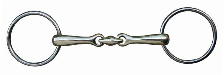 HKM Loose ring snaffle + lozenge 16mm +stainless steel