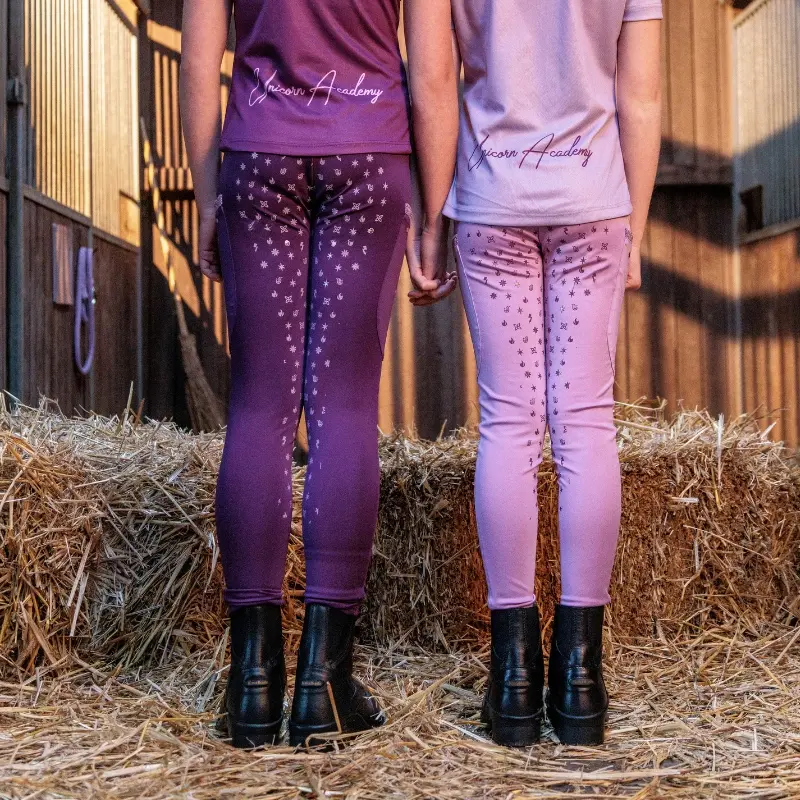 Reitleggings "Unicorn Academy" Glitzer