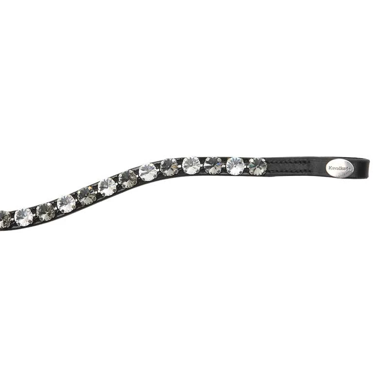 Stirnband "Diamond", gebogen, schwarz/grau-weiß, W