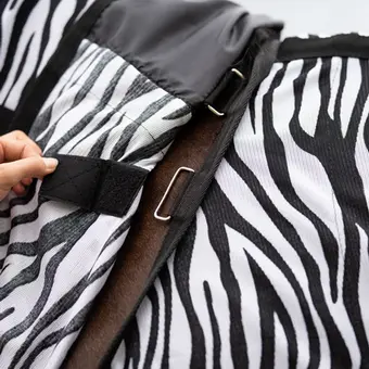 BUSSE Turnout Fly Sheet COMFORT FLEXI ZEBRA