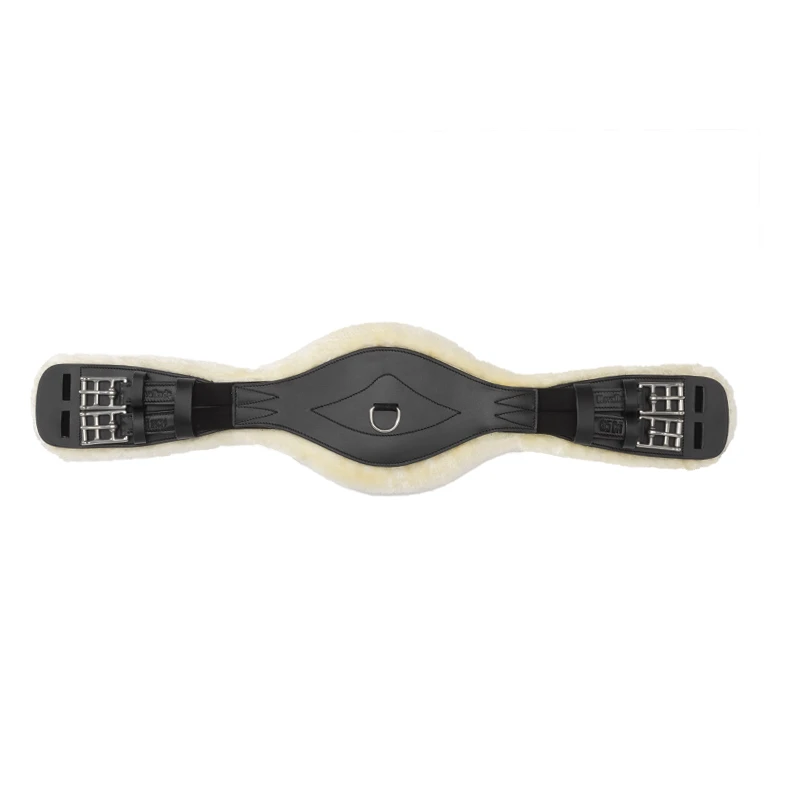 shortgirth oiled leather "Comfort" faux fur-elast