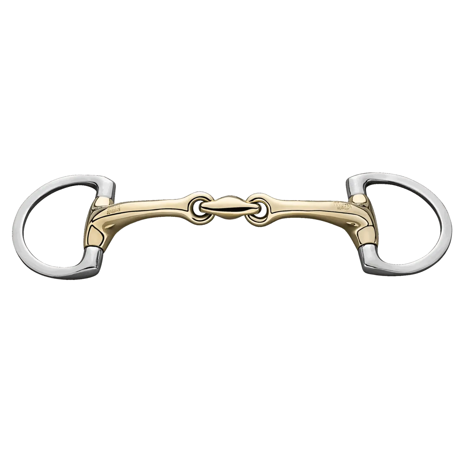 DYNAMIC RS Eggbutt bradoon with D-shaped rings 14 mm